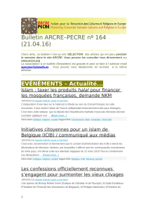 Bulletin ARCRE–PECRE nº 164 (21.04.16)