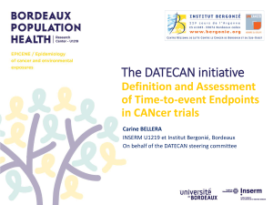 The DATECAN initiative Definition and Assessment of Time-to-event Endpoints in CANcer trials