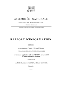RAPPORT D’INFORMATION N 3322 ASSEMBLÉE   NATIONALE