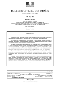BULLETIN OFFICIEL DES IMPÔTS 10 D-2-04  N° 80 du 10 MAI 2004