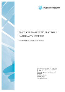 PRACTICAL MARKETING PLAN FOR A HAIR BEAUTY BUSINESS