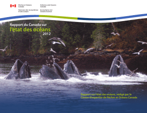 l’état des océans Rapport du Canada sur 2012