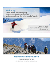 Wake up: Welcome and introduction Get a move on managing