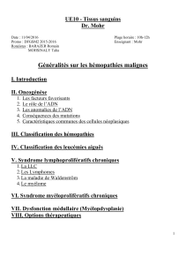 UE10 - Tissus sanguins Dr. Mohr