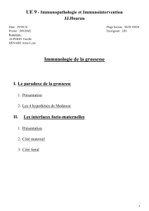UE 9 - Immunopathologie et Immunointervention JJ.Hoarau