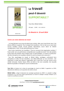 travail  SUPPORTABLE ?