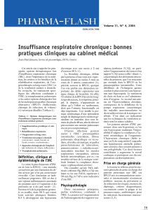 Insuffisance respiratoire chronique : bonnes pratiques cliniques au cabinet médical