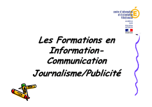 Les Formations en Information - Communication