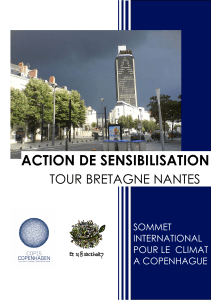 ACTION DE SENSIBILISATION TOUR BRETAGNE NANTES SOMMET INTERNATIONAL