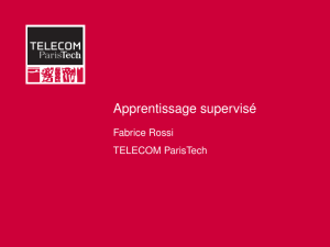 Apprentissage supervisé Fabrice Rossi TELECOM ParisTech