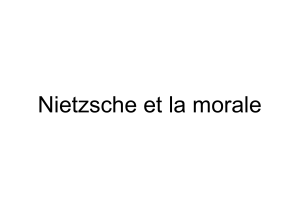 Nietzsche et la morale