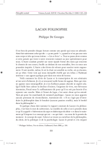 lACAn FolisoPHe Philippe De Georges