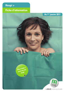 Hospi + Fiche d’information Au 1 janvier 2017