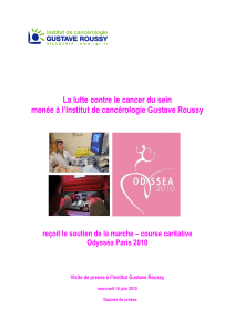 La lutte contre le cancer du sein Odysséa Paris 2010