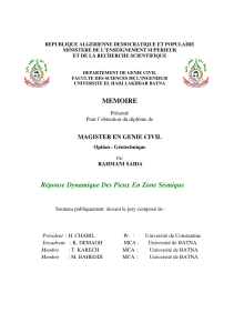 REPUBLIQUE ALGERIENNE DEMOCRATIQUE ET POPULAIRE MINISTERE DE L’ENSEIGNEMENT SUPERIEUR