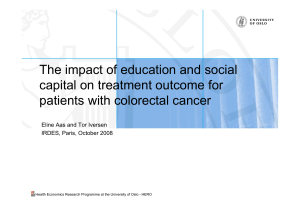 The impact of education and social capital on treatment outcome for