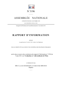 N 3196 ASSEMBLÉE   NATIONALE RAPPO RT  D’INFO RMATION