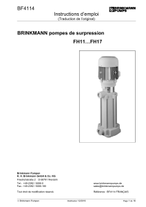 BF4114 Instructions d’emploi  BRINKMANN pompes de surpression