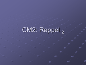 CM2: Rappel 2