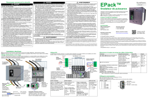 EPack™  Gradateur de puissance Remarques concernant la sécurité