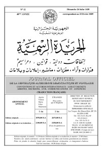 JOURNAL OFFICIEL DE LA REPUBLIQUE ALGERIENNE DEMOCRATIQUE ET POPULAIRE