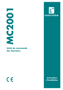 MC2001 Unité de commande des thyristors