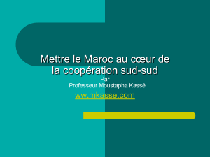 Mettre le Maroc au cœur de la coopération sud-sud  ww.mkasse.com
