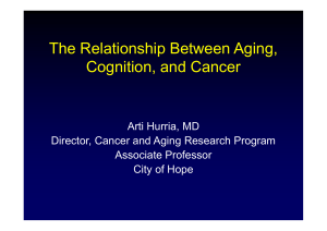 The Relationship Between Aging, C iti d C