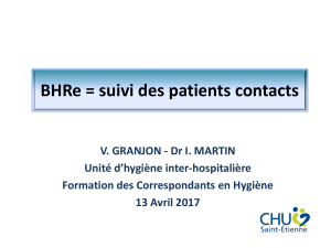 BHRe = suivi des patients contacts