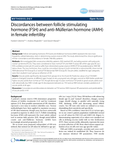 Discordances between follicle stimulating hormone (FSH) and anti-Müllerian hormone (AMH)