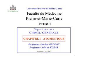 Faculté de Médecine Pierre-et-Marie-Curie PCEM 1