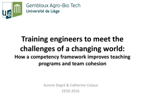 Training engineers to meet the challenges of a changing world: