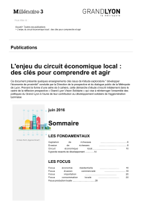 L'enjeu du circuit économique local : Publications