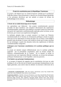 projet de constitution de la commission des experts du doyen y adh ben chour version en langue francaise
