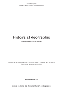 Histoire et géographie collection Lycée série Accompagnement des programmes
