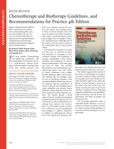 Chemotherapy and Biotherapy Guidelines, and Recommendations for Practice 4th Edition booK reVieW S