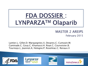 FDA_LYNPARZA Olaparib.pptx