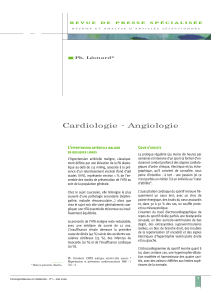 Cardiologie - Angiologie L’ C