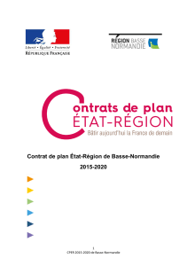 Contrat de plan État-Région de Basse-Normandie 2015-2020  1