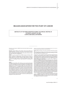 BELGIAN ASSOCIATION FOR THE STUDY OF CANCER