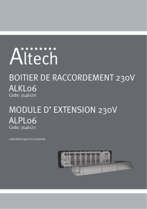 BOITIER DE RACCORDEMENT 230V ALKL06 MODULE D’ EXTENSION 230V ALPL06