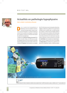 D Actualités en pathologie hypophysaire Up-to-dates in pituitary diseases