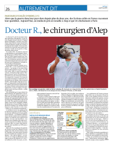 Docteur R., le chirurgien d’Alep Autrement dit 26