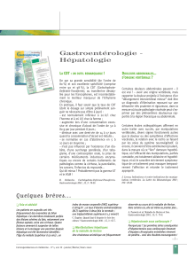 Gastroentérologie - Hépatologie L CDT :
