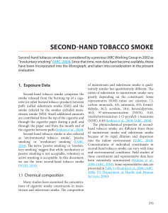 SECOND-HAND TOBACCO SMOKE