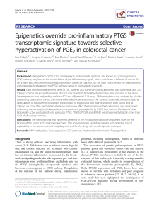 Epigenetics override pro-inflammatory PTGS transcriptomic signature towards selective hyperactivation of PGE