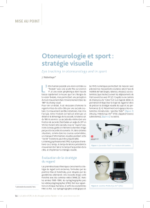 L’ Otoneurologie et sport : stratégie visuelle MISE AU POINT