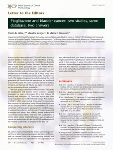 Pioglitazone and bladder cancer: two studies, same database, two answers