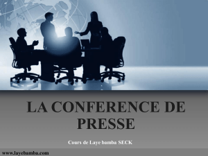 conference de presse