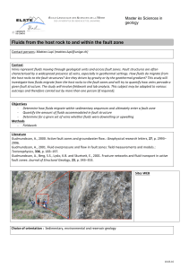 Fluids from the host rock to and within the fault zone